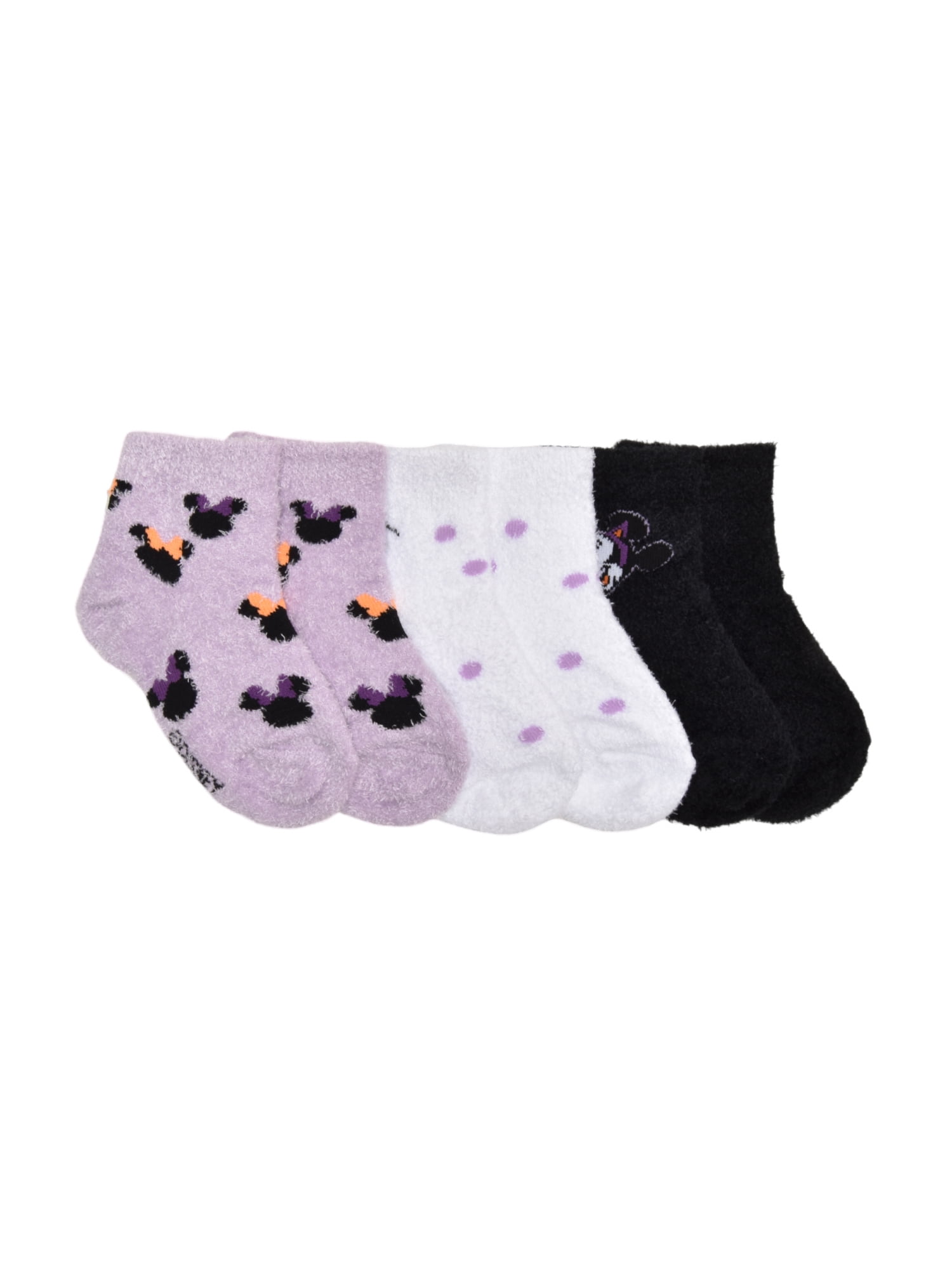 Character Halloween Cozy Quarter Socks, 3- Pack, Sizes 12M- 5T