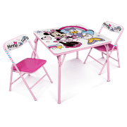 Minnie Mouse Kids 3-Piece Activity Table and Chair Set, Pink