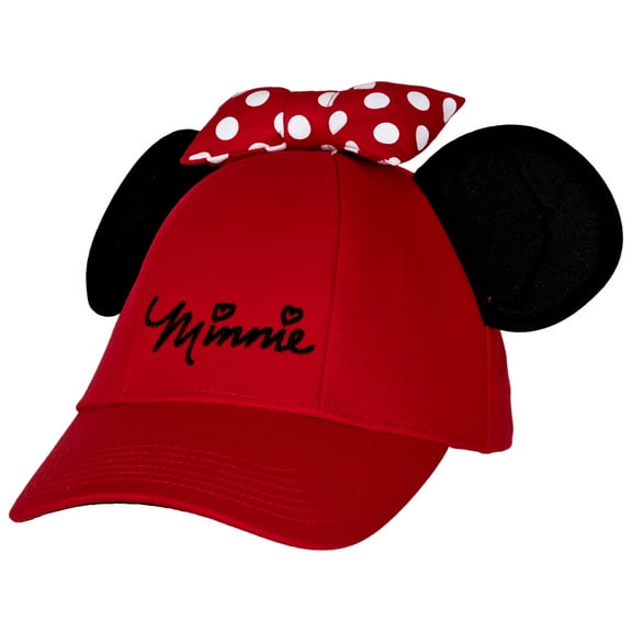 Disney Minnie Adult Red Ear Hat, (Women's)