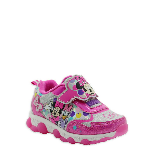 Minnie Mouse Light Up Girls Athletic Sneaker (Toddler Girls) - Walmart.com