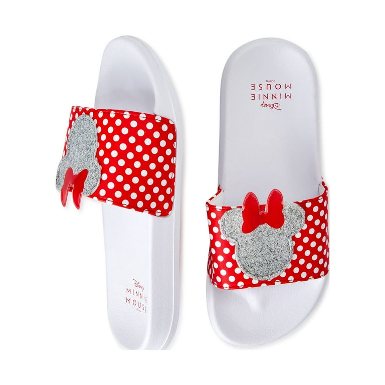 Red hot sale glitter slides