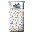 thumbnail image 1 of Minnie Mouse Made You Smile Kids 4-Piece Full Sheet Set, Microfiber, Pink, Disney, 1 of 8