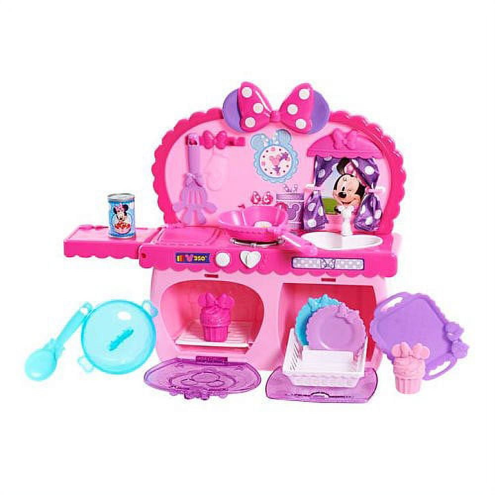 Minnie Mouse Kitchen Play Set Kids Girls Pink Pretend Toys Children Toddler  Gift