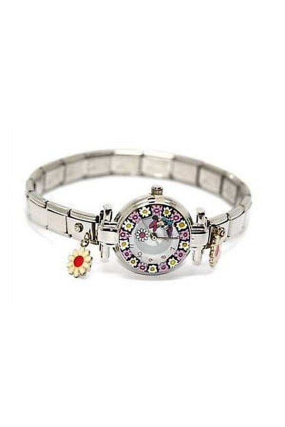 Minnie Mouse Murano Glass Charm Watch Walt Collection
