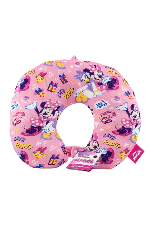 Minnie Mouse Neck Pillow 13" Soft Travel Pillow for Kids & Toddler Comfort