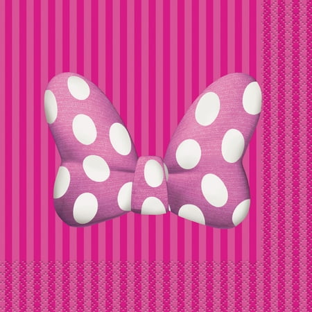 Minnie Mouse Paper Luncheon Napkins, 6.5in, 16ct