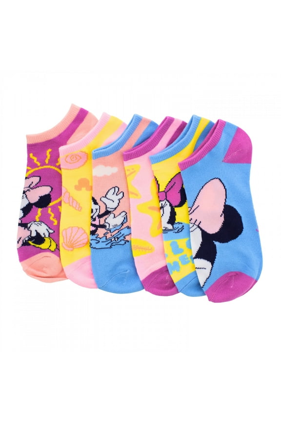 891673 Pastel Tropics Womens Ankle Socks - 6 Pair