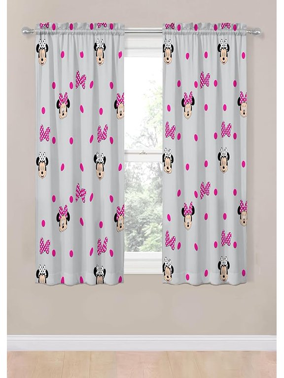 Peek A Boo Bows 2 Panel Blackout Curtain Set, 63 Inch Long