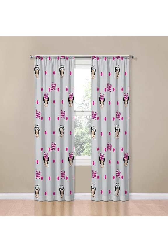 Peek A Boo Bows 2 Panel Curtain Set, 84 Inch Long