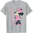 thumbnail image 1 of Minnie Mouse Pink Hearts DTG Print Unisex T-Shirt, 1 of 5