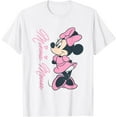 thumbnail image 1 of Minnie Mouse Pink Hearts DTG Print Unisex T-Shirt, 1 of 5