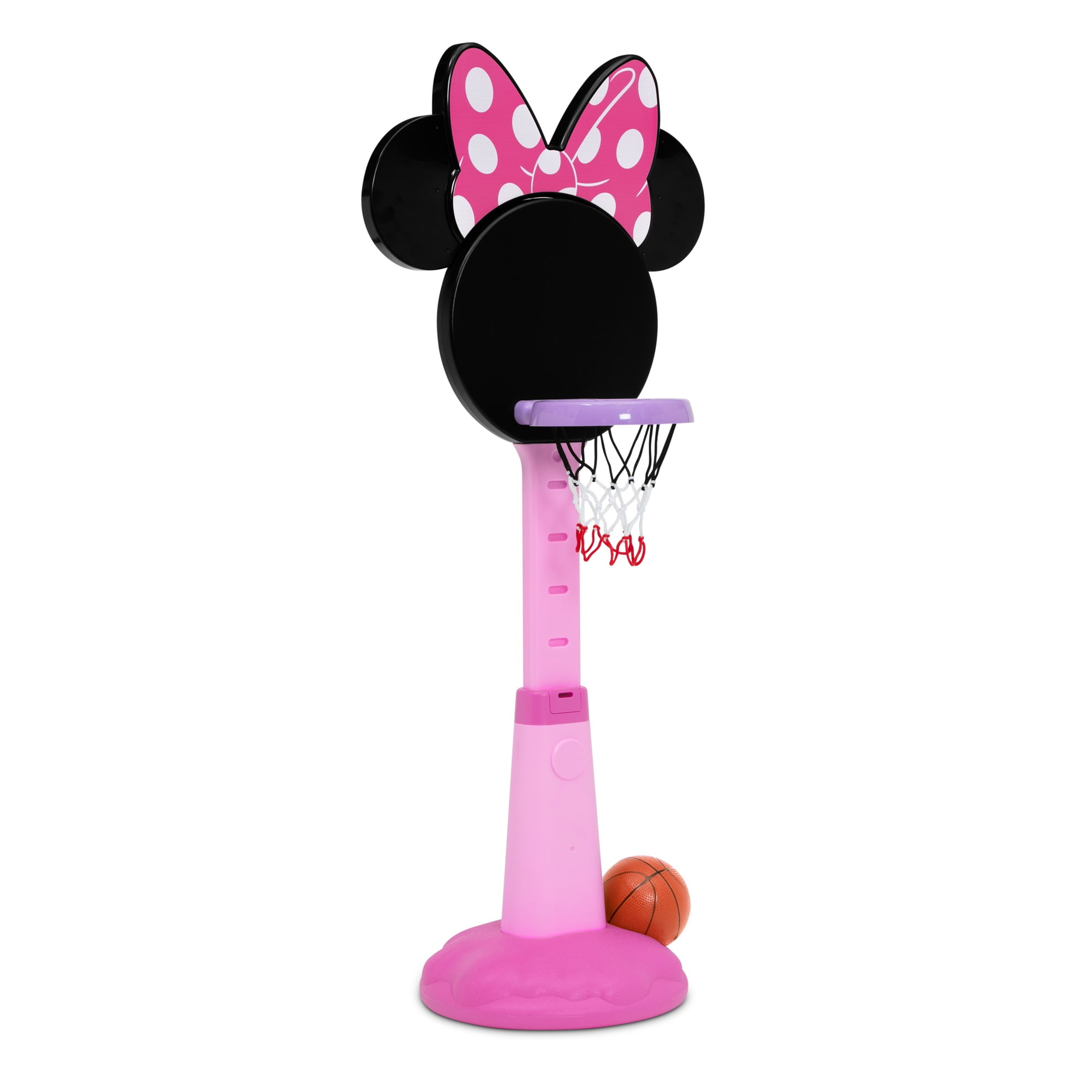 Minnie Mouse Plastic Basketball Set by Delta Children – Includes Basketball Hoop, 1 Basketball and Ball Pump