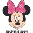 thumbnail image 1 of Design with Vinyl Minnie Mouse Polka Bow Wall Decal Sticker, 1 of 2
