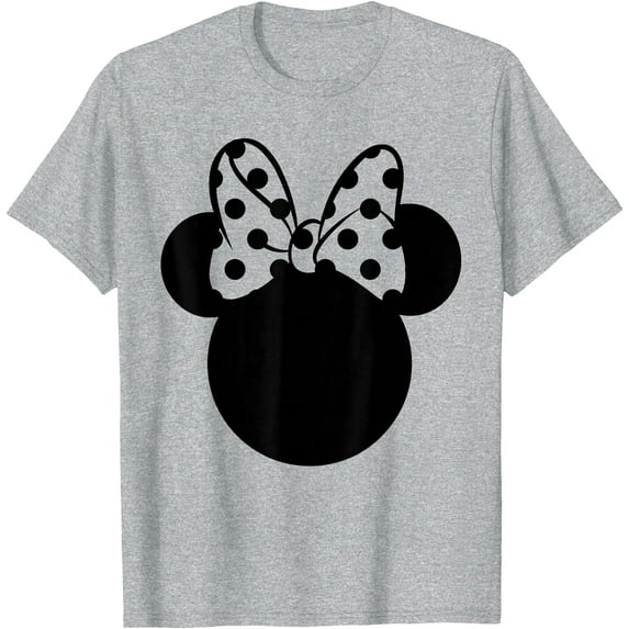 Minnie Mouse Polka Dot Bow DTG Print Unisex T-Shirt
