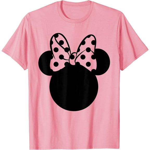 Minnie Mouse Polka Dot Bow DTG Print Unisex T-Shirt
