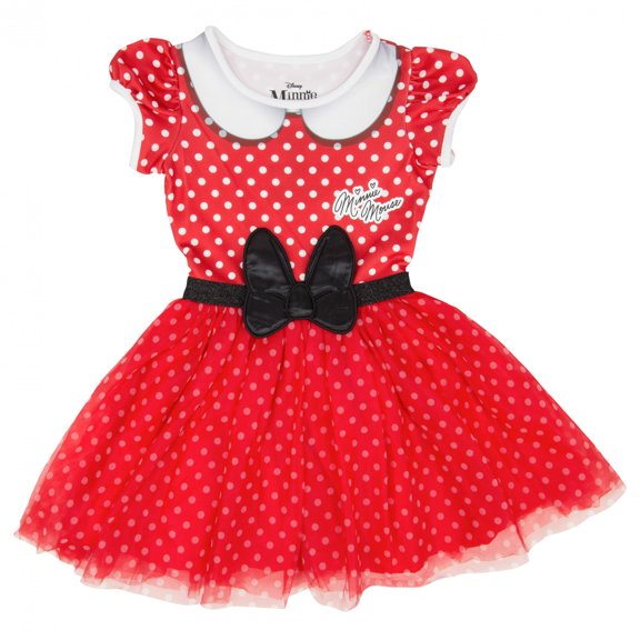 Minnie Mouse Polka Dot Girl's Cosplay Dress-XSmall 4/5