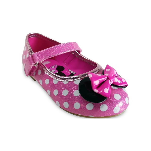 Minnie Mouse Polka Dot Mary Jane Shoes (Toddler Girls) - Walmart.com