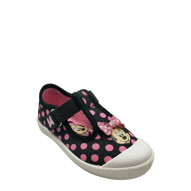 Minnie Mouse Polka Dot T-Strap Casual Shoe (Toddler Girls)
