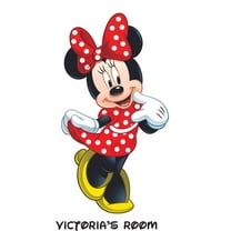 Design with Vinyl Minnie Mouse Polka Dots Cartoon Wall Decal