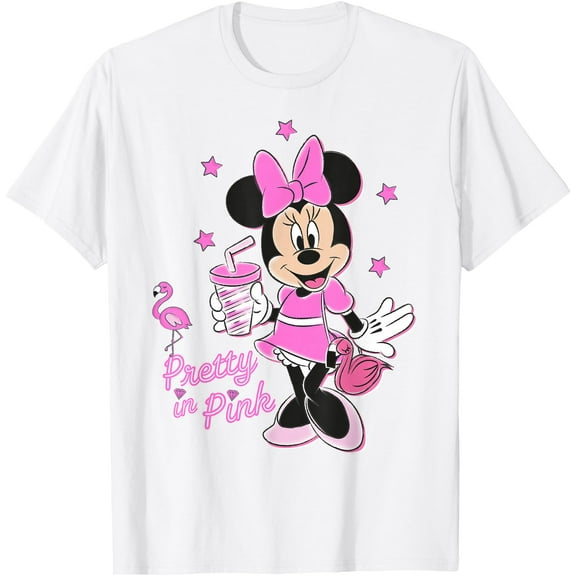 Minnie Mouse Pretty in Pink DTG Print Unisex T-Shirt