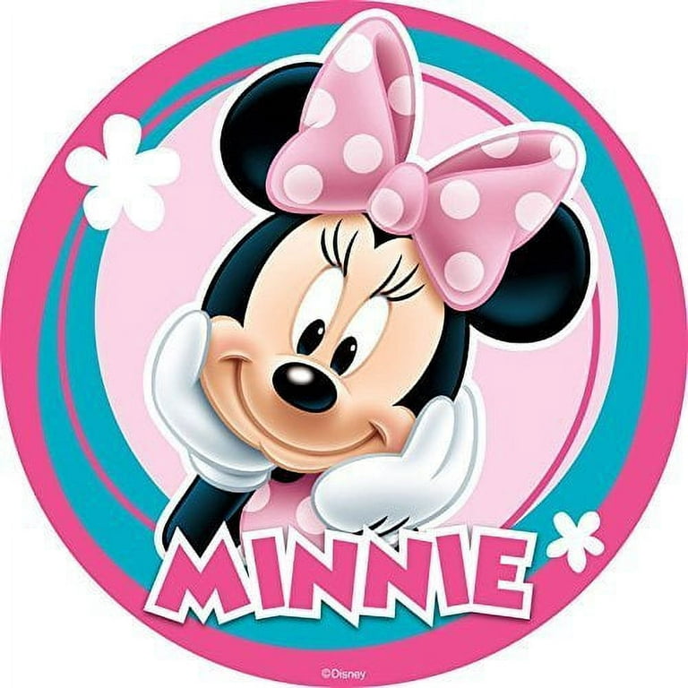 Minnie Mouse ROUND Edible Picture Cake Topper 