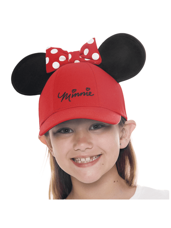 Minnie Youth Red Ear Hat, (Girl's)