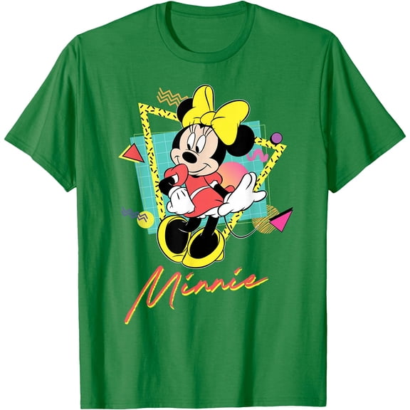 Minnie Mouse Retro ’90s Couples Matching Valentine’s DTG Print Unisex T-Shirt,Irish Green Color,Size 2XL