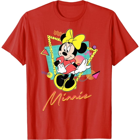 Minnie Mouse Retro ’90s Couples Matching Valentine’s DTG Print Unisex T-Shirt
