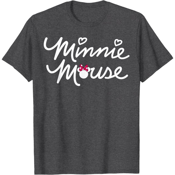 Minnie Mouse Script DTG Print Unisex T-Shirt
