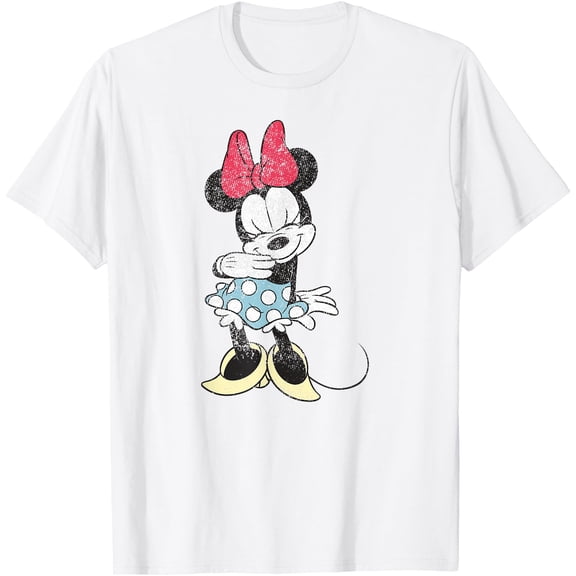 Minnie Mouse - Shy Character Pose DTG Print Unisex T-Shirt