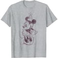 thumbnail image 1 of Minnie Mouse Sketch Portrait DTG Print Unisex T-Shirt, 1 of 5