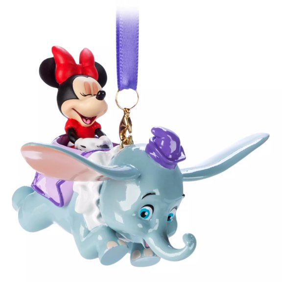 Disney Play in the Park Minnie with Dumbo Sketchbook Christmas Ornament New Tag