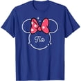 thumbnail image 1 of Minnie Mouse Tía Aunt Head Icon Magic DTG Print Unisex T-Shirt,Royal Blue Color,Size 4XL, 1 of 5