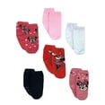 thumbnail image 1 of Minnie Mouse Toddler Cozy Socks, 6-Pack, Sizes 2T-4T, 1 of 6