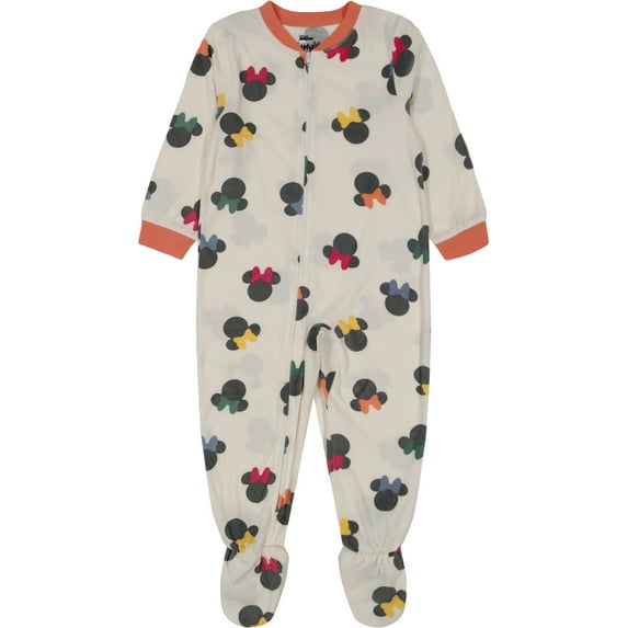 Minnie Mouse Toddler Girl 1 Piece Sleeper, Sizes 12M-5T