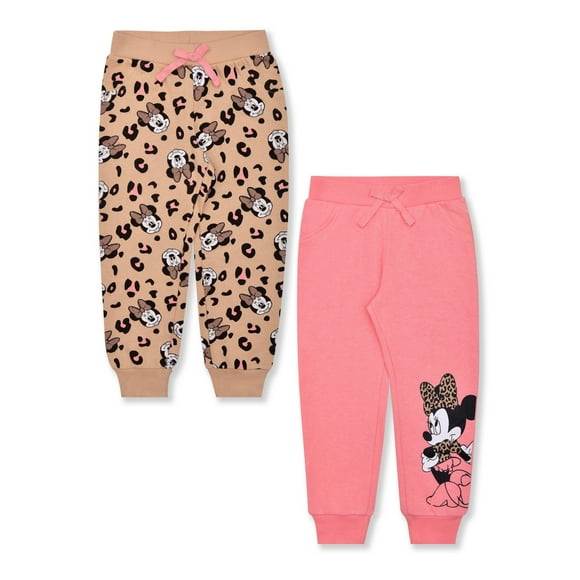Minnie Mouse Toddler Girl 2PK Joggers, Sizes 2T-4T