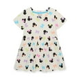 thumbnail image 1 of Minnie Mouse Toddler Girl Allover Print Dress with Short Sleeves, Sizes 12M-5T, 1 of 5