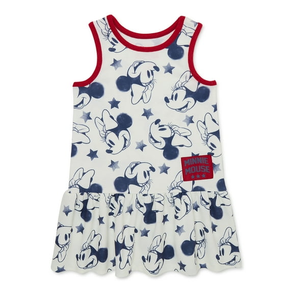 Minnie Mouse Toddler Girl Americana Sleeveless Dress, Sizes 12M-5T