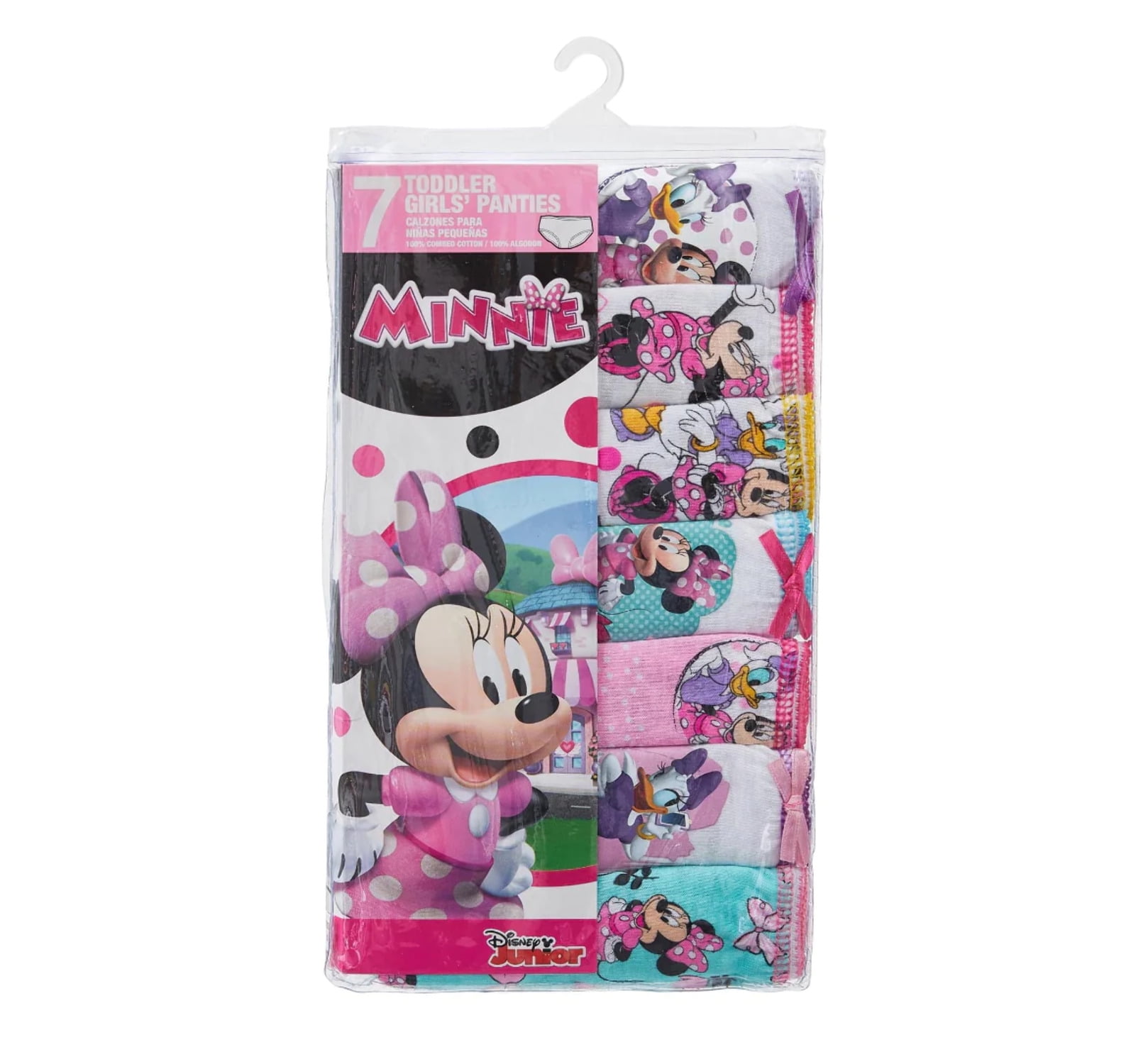 Disney Minnie Mouse Cotton Underwear Briefs 7 Pack Panty Girls Toddler Size  4t for sale online