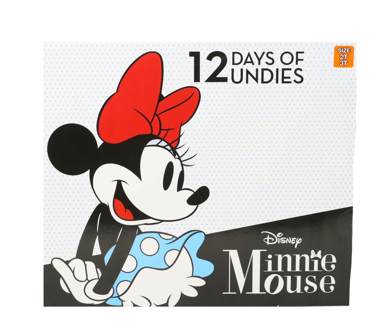 Minnie Mouse Toddler Girl Briefs Underwear, 12-Pack, Sizes 2T-4T 