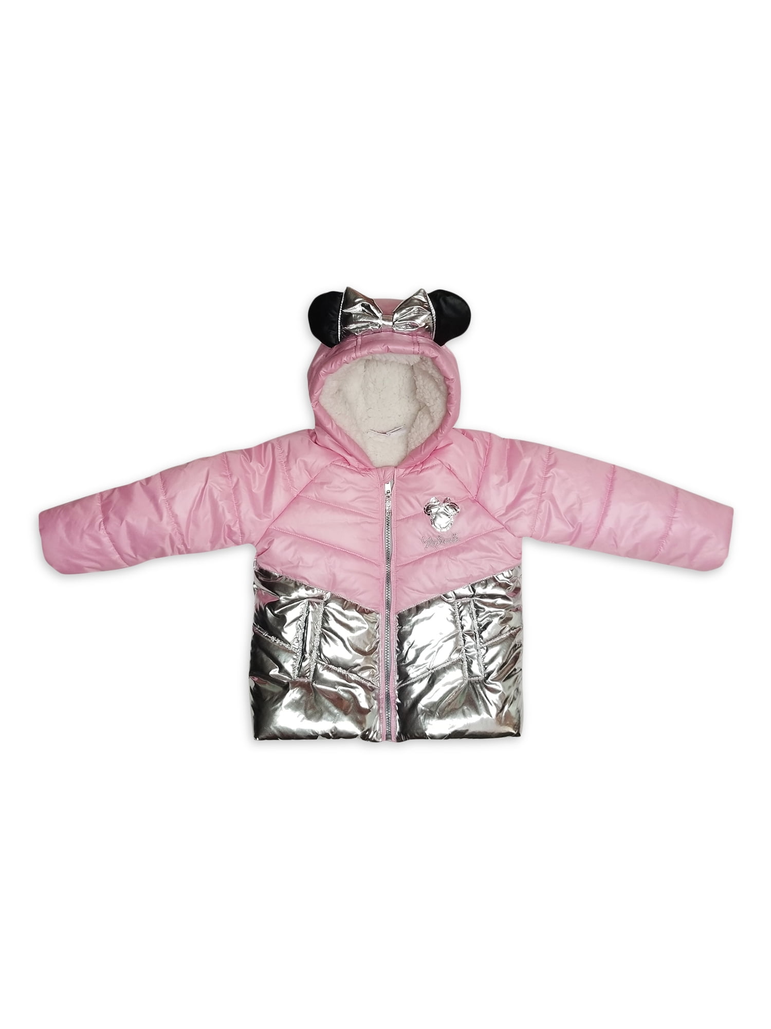 Minnie Mouse Toddler Girl Metallic Winter Jacket Coat
