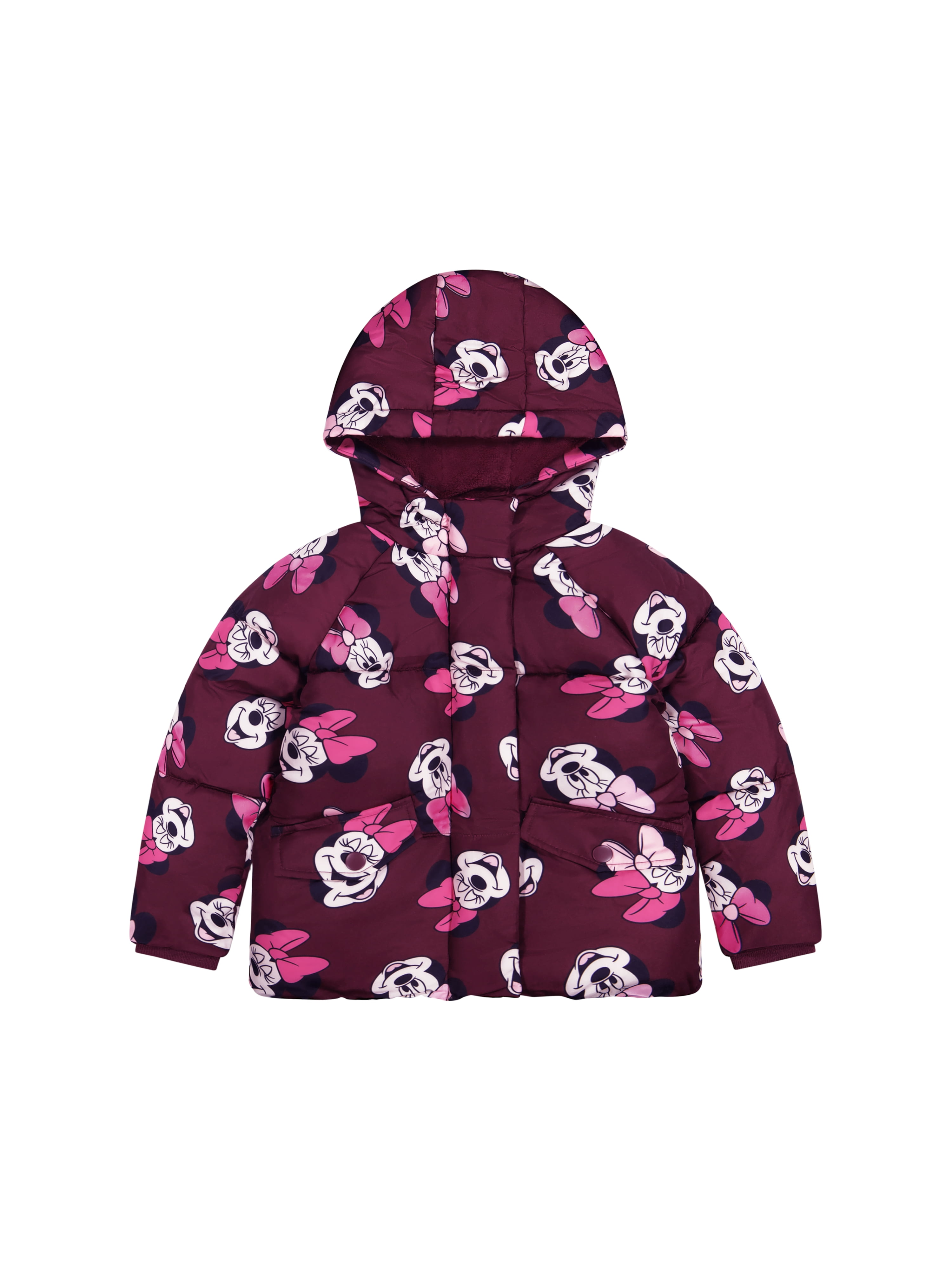Minnie Mouse Toddler Girl Puffer Jacket, Sizes 12 Months-5T