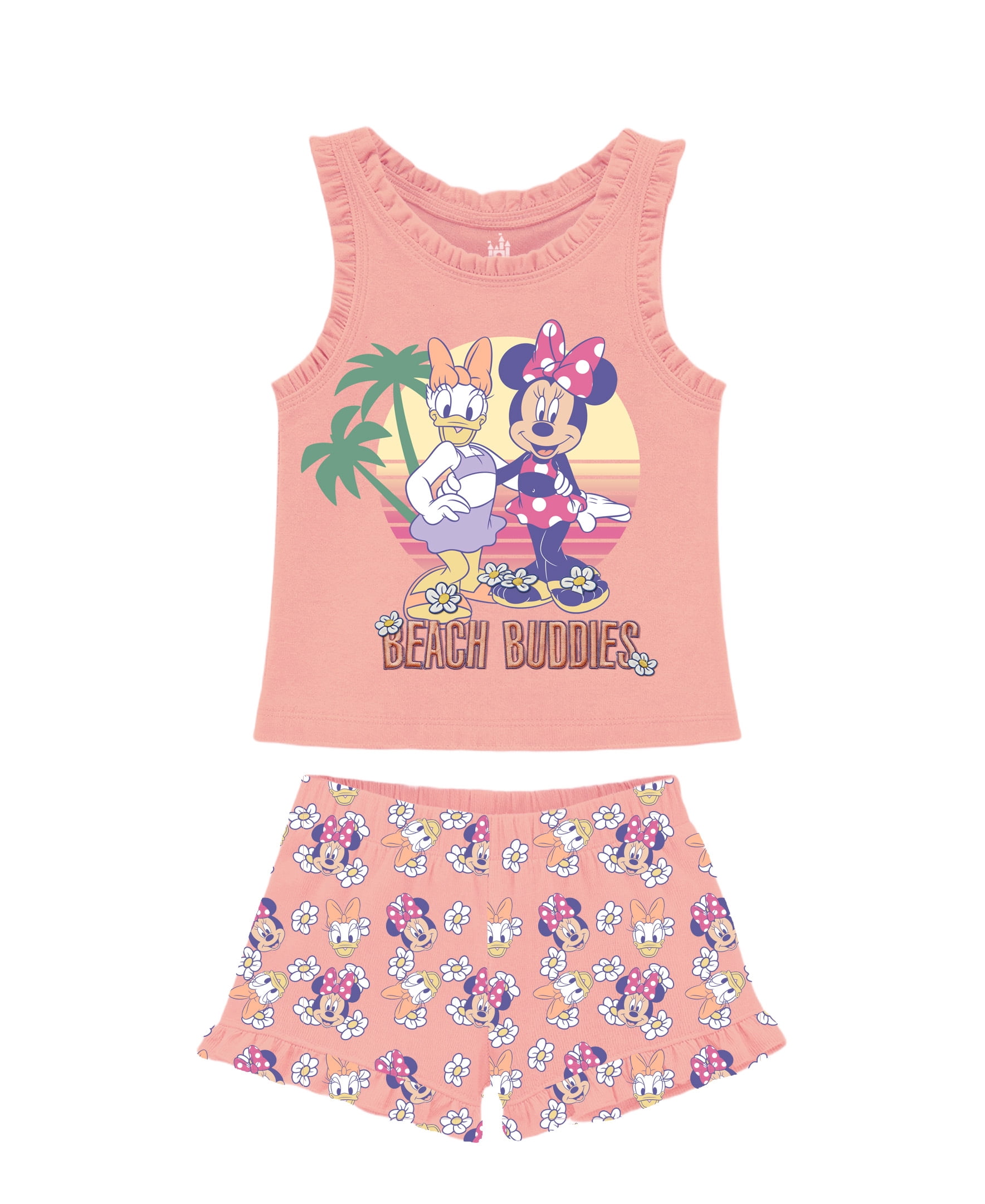 Minnie Mouse Toddler Girl Short Set, Sizes 12 Months-5T