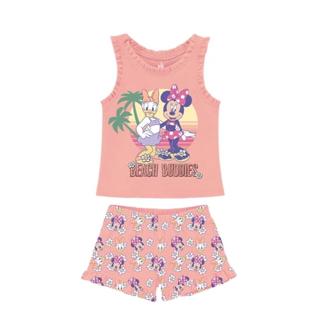 Disney Minnie Mouse Toddler Girl Short Set, Sizes 12 Months-5T