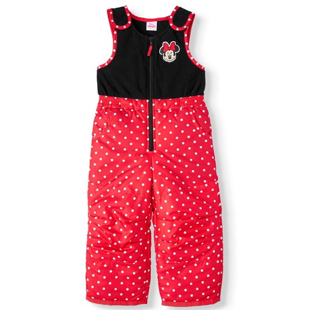 Minnie Mouse Toddler Girl Snow Pants Bib Snowsuit