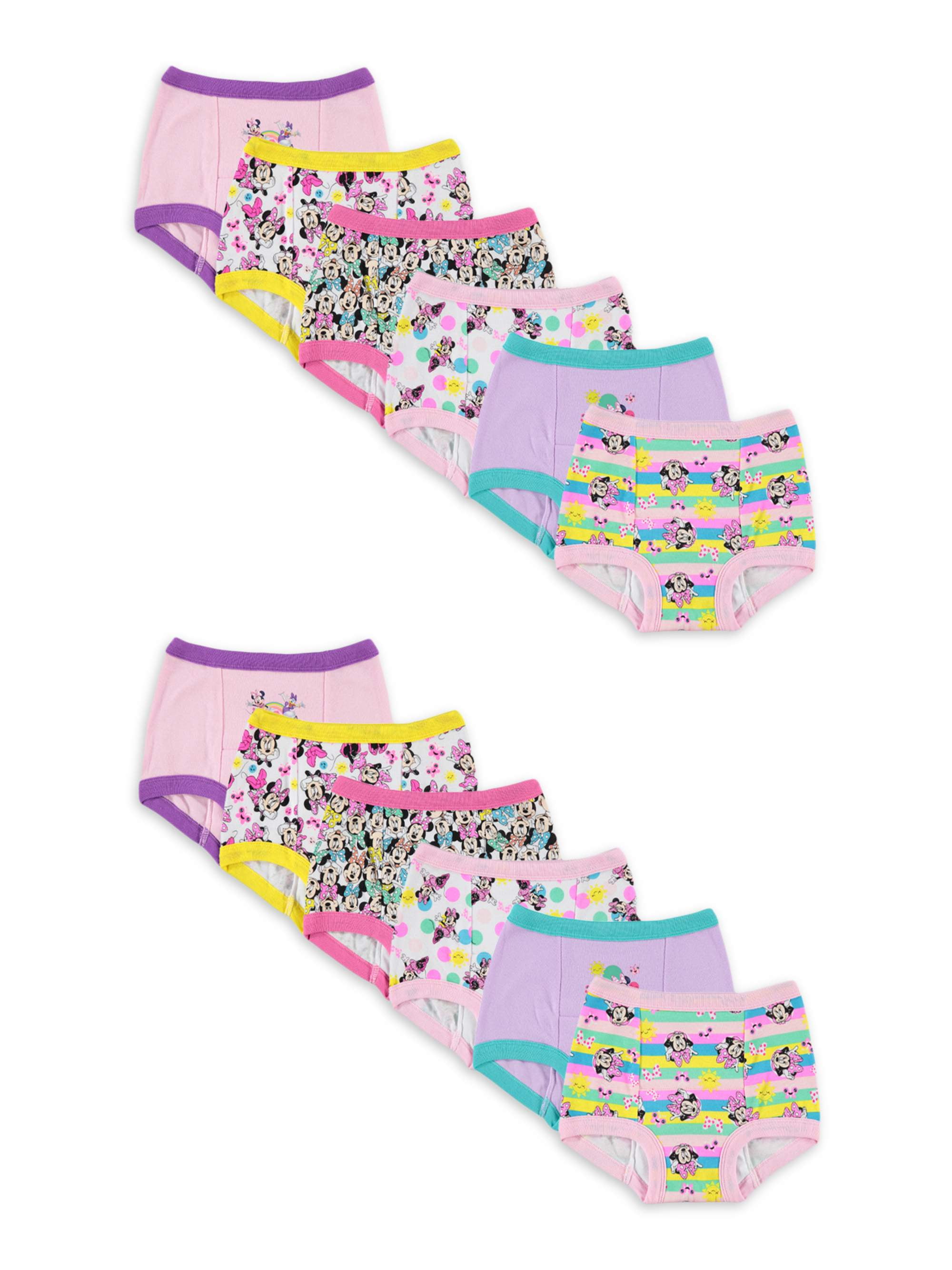 Minnie Mouse Toddler Girl Training Underwear, 12Pack, Sizes 2T4T
