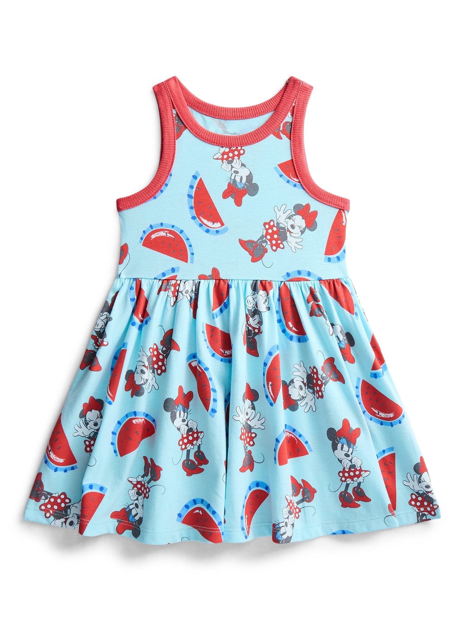 Minnie Mouse Toddler Girls Allover Print Graphic Tank Dress, Sizes 12M-5T