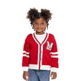 thumbnail image 1 of Minnie Mouse Toddler Girls Button Down Cardigan with Long Sleeves, Sizes 12M-5T, 1 of 4