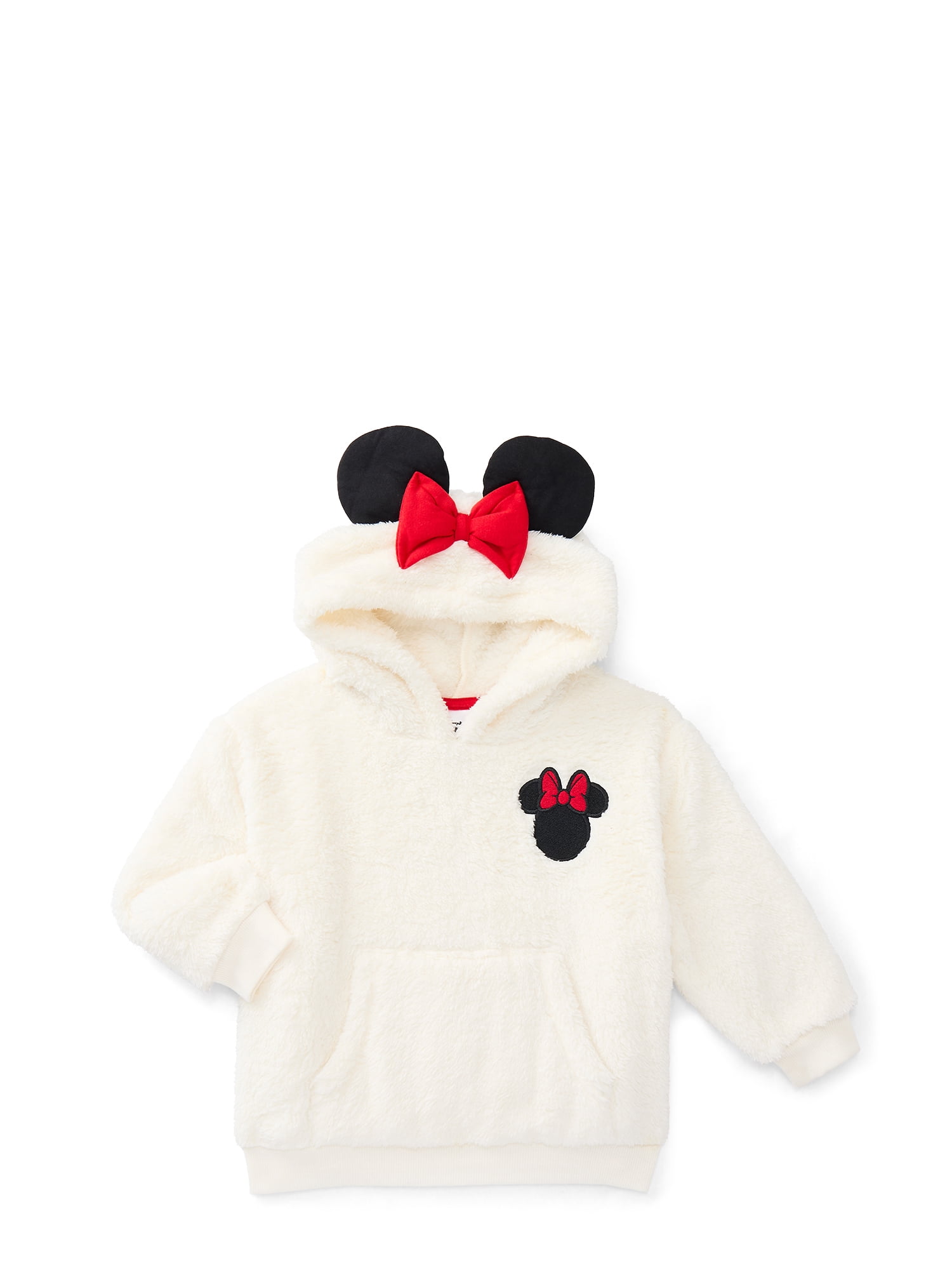 Minnie Mouse Toddler Girls Plush Cosplay Hoodie, Sizes 12M-5T