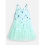 Minnie Mouse Toddler Girls' Sleeveless Romper with Tulle Skirt, Sizes 12M-5T